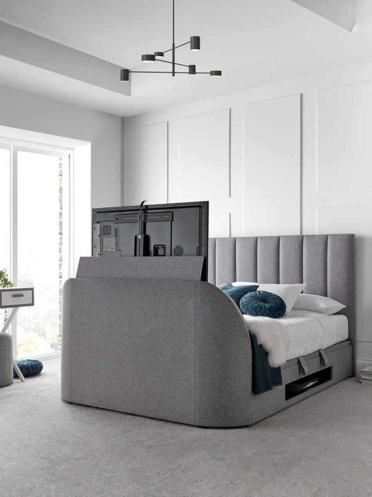 Kaydian Grey Medburn TV Side Lift Ottoman Storage Bed - Image 1 of 2