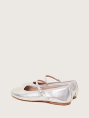 Monsoon Silver Plain Ballet Flats - Image 2 of 4
