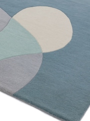 Asiatic Rugs Blue Matrix Geo Wool Rich Rug - Image 2 of 5
