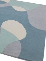 Asiatic Rugs Blue Matrix Geo Wool Rich Rug - Image 4 of 5