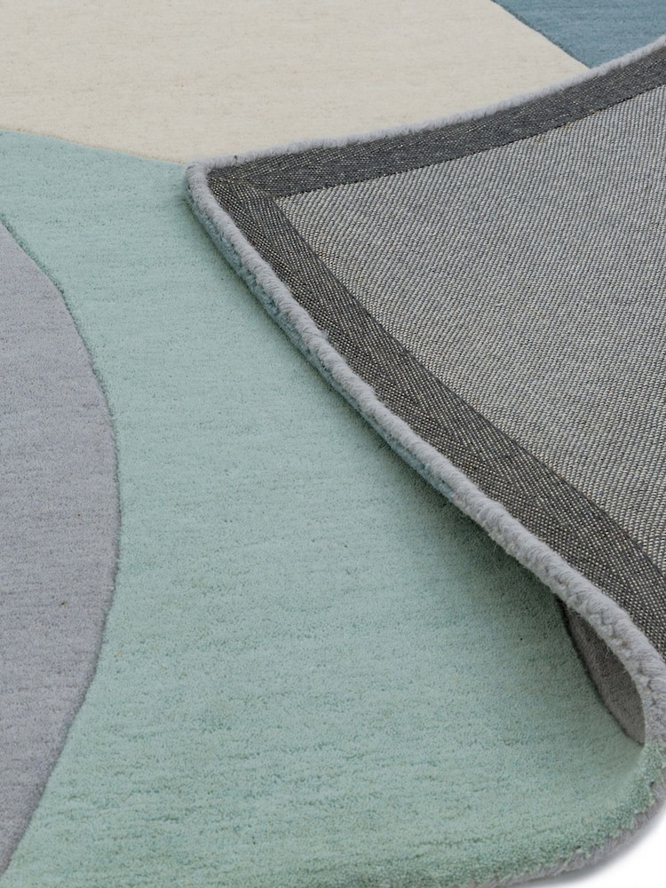 Asiatic Rugs Blue Matrix Geo Wool Rich Rug - Image 5 of 5