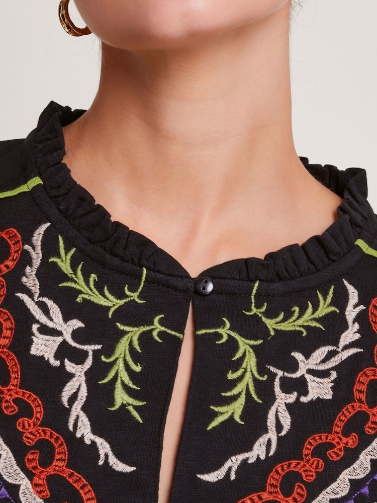 Monsoon Xoey Embroidered Blouse - Image 2 of 5 Monsoon Xoey Embroidered Blouse - Image 2 of 5