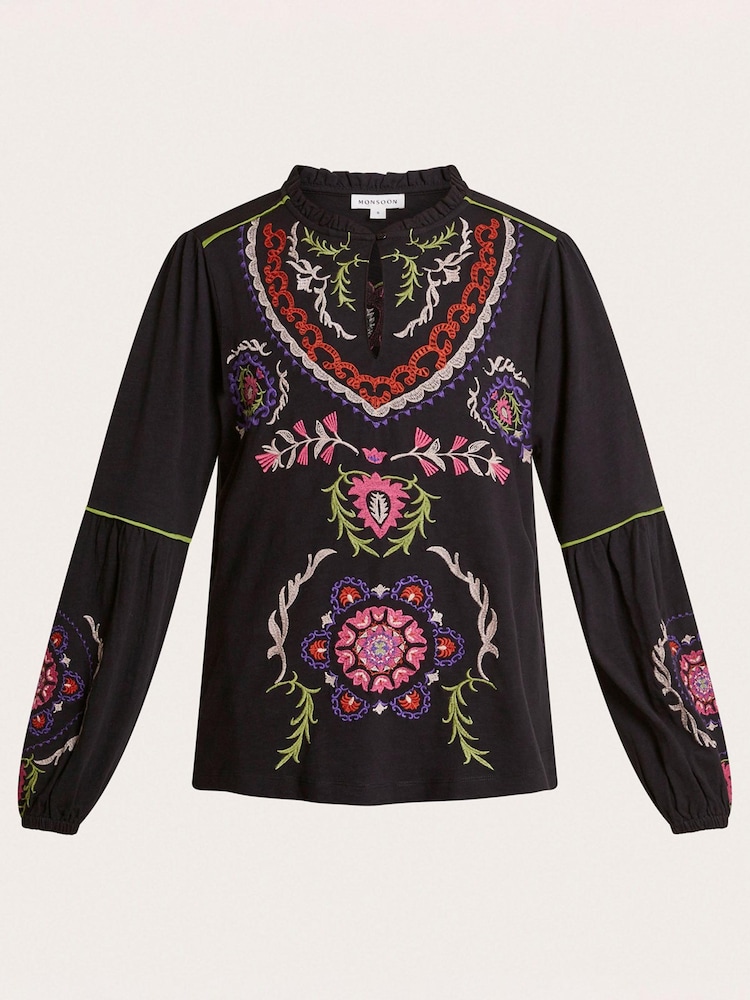 Monsoon Xoey Embroidered Blouse - Image 5 of 5 Monsoon Xoey Embroidered Blouse - Image 5 of 5