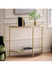 Gallery Home Pewter Minster Console Table - Image 1 of 8