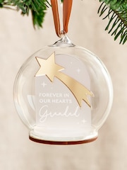 Shooting Star Personalised Remembrance Bauble by No Ordinary Gift - Image 1 of 1