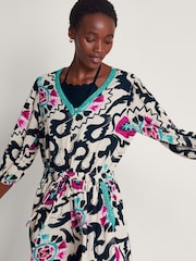 Monsoon Black Print Avelle Playsuit - Image 3 of 5