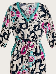 Monsoon Black Print Avelle Playsuit - Image 5 of 5