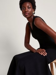 Monsoon Black Sleeveless Rylee Dress - Image 4 of 5