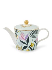 Sara Miller Blue Orchard Teapot - Image 3 of 5