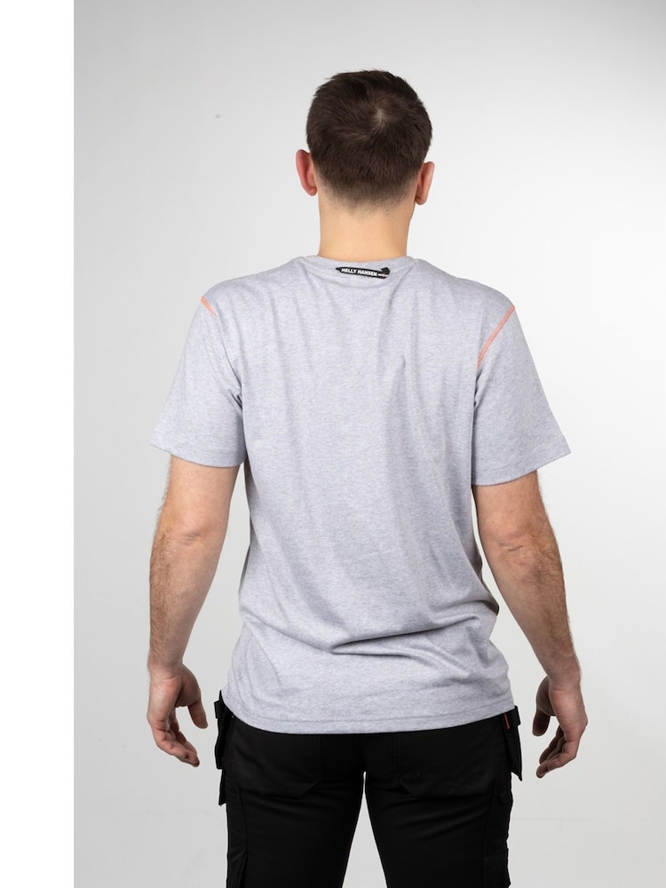 Helly Hansen Grey Oxford 100% Cotton T-Shirt - Image 2 of 4