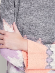 Monsoon Grey Ami Aztec Inspired Jumper - Image 4 of 5