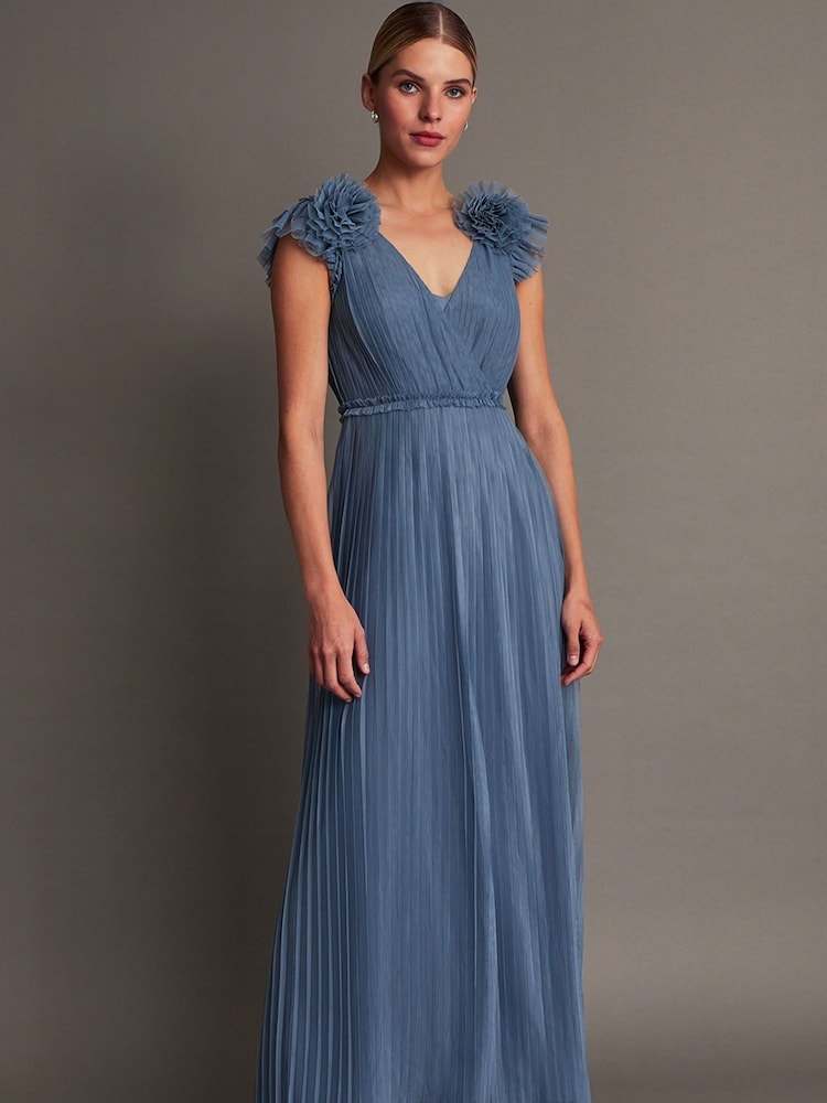 Rochie maxi Monsoon Wendy Plisat - Imaginea 1 din 5