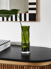 Rockett St George Green Small Bamboo Vase - Image 1 of 3