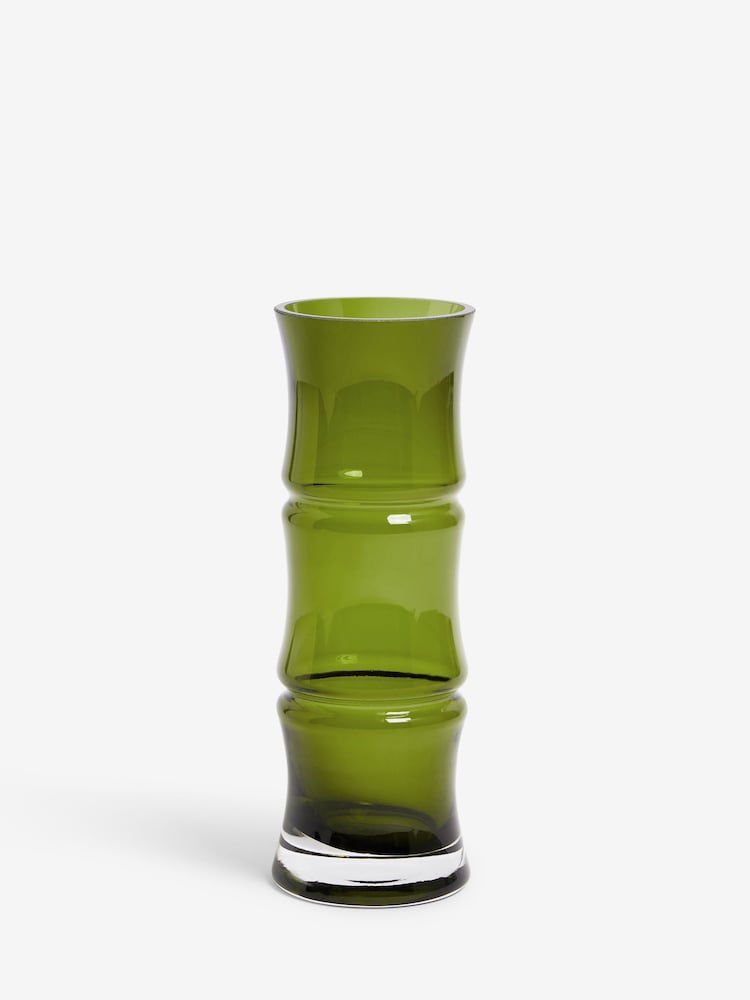 Rockett St George Green Small Bamboo Vase - Image 2 of 3