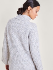 Monsoon Grey Ray Roll Neck Jumper - Image 2 of 5