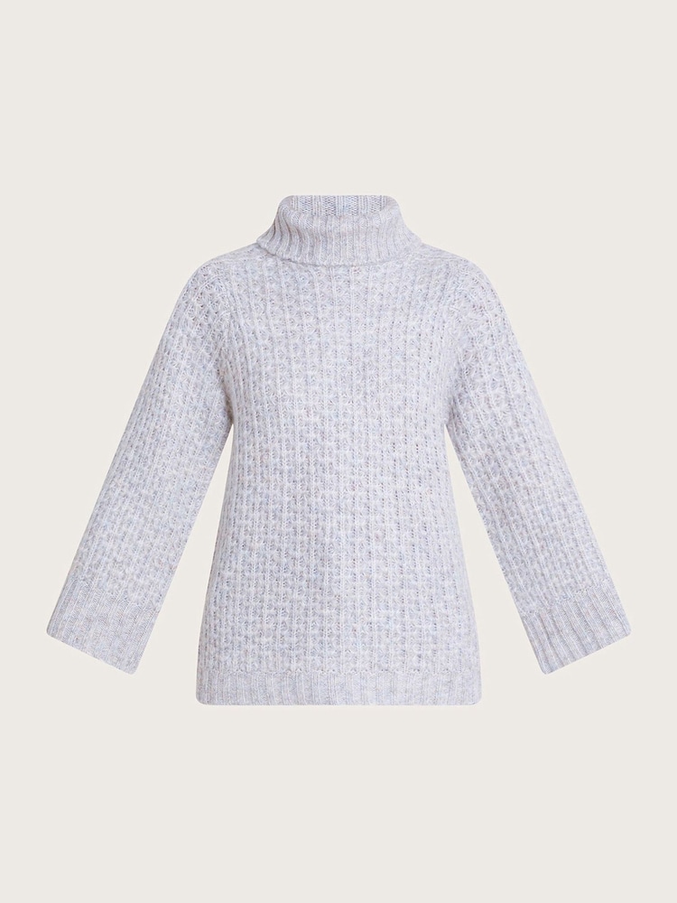 Monsoon Grey Ray Roll Neck Jumper - Image 5 of 5