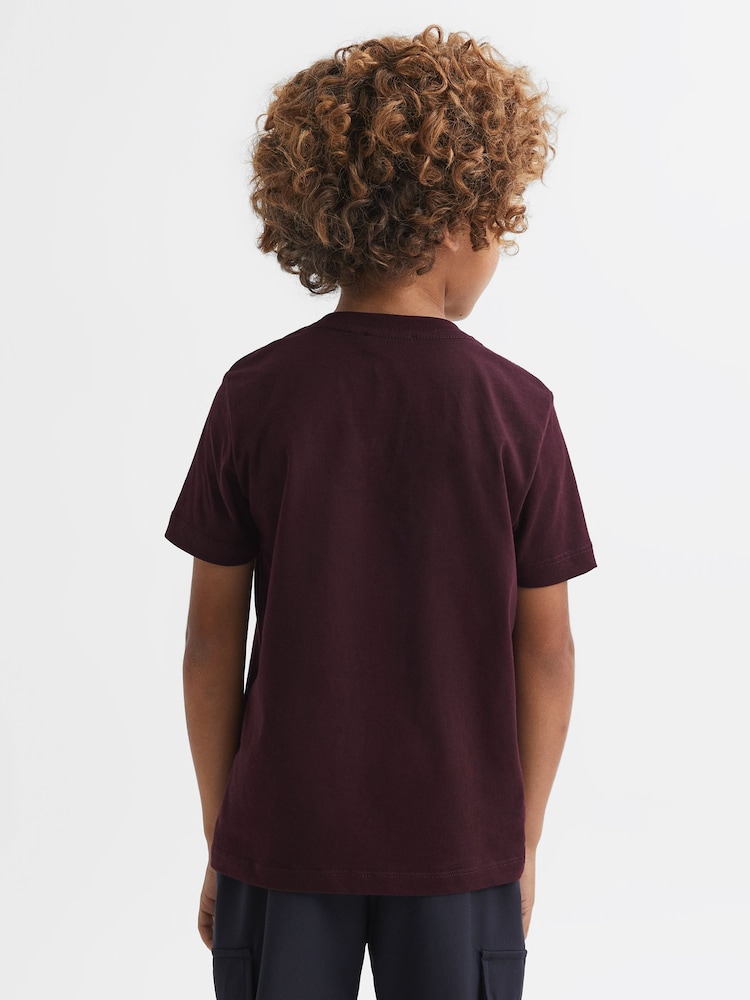 Reiss Bordeaux Bless 9-14 yrs Crew Neck T-Shirt - Image 5 of 6