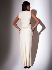 South Beach Cream Textured Maxi Skirt - Image 2 of 6