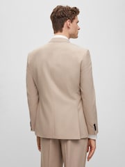 BOSS Natural Micro Patterned Stretch Regular Fit Jacket - Image 4 of 6