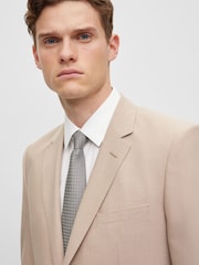 BOSS Natural Micro Patterned Stretch Regular Fit Jacket - Image 5 of 6
