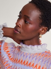 Monsoon Grey Fairisle Pattern Jumper - Image 4 of 5