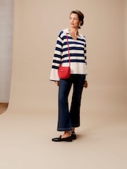 Monsoon Rosa Denim-Schlagjeans - Bild 1 von 6