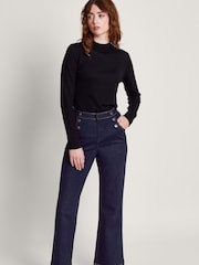 Monsoon Rosa Denim-Schlagjeans - Bild 2 von 6