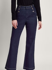 Monsoon Rosa Denim-Schlagjeans - Bild 3 von 6