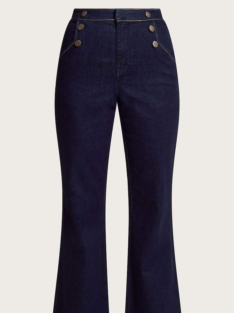Monsoon Rosa Denim-Schlagjeans - Bild 6 von 6