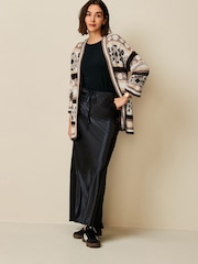 Brown/Neutral Pattern Cardigan - Image 4 of 6