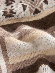 Brown/Neutral Pattern Cardigan - Image 6 of 6
