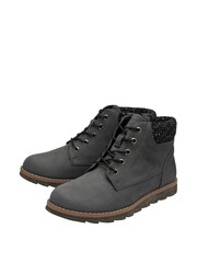 Lotus Grey Lace-Up Ankle Boots - Image 2 of 4