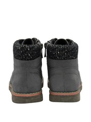 Lotus Grey Lace-Up Ankle Boots - Image 3 of 4