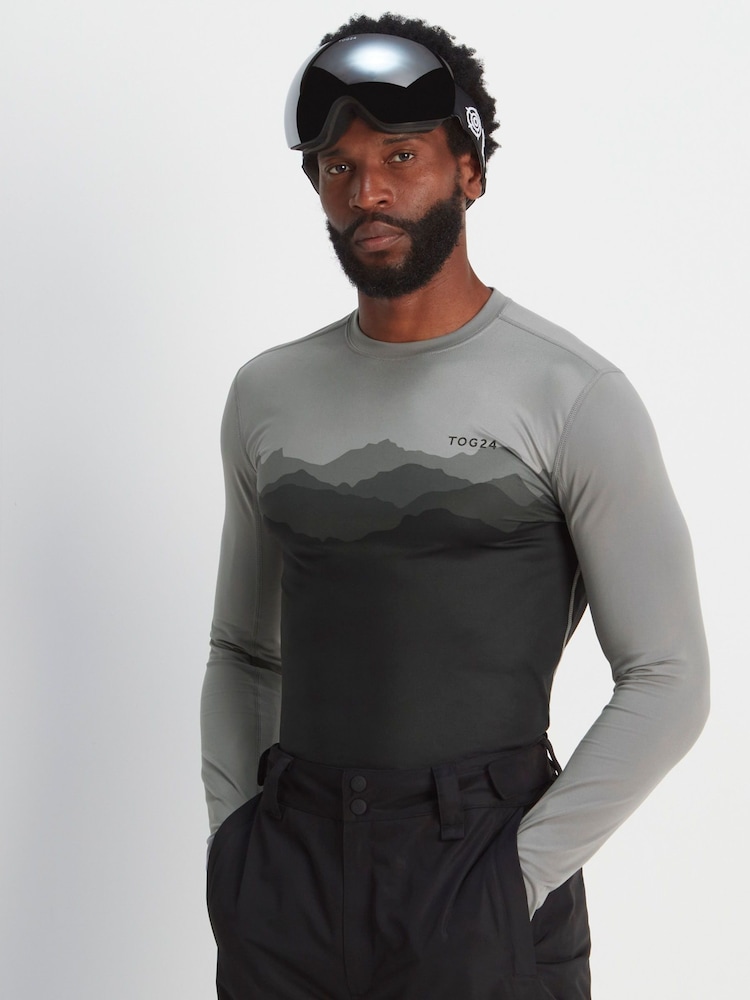 Tog 24 Charcoal Grey Snowdon Thermal Saga T-Shirt - Image 1 of 8