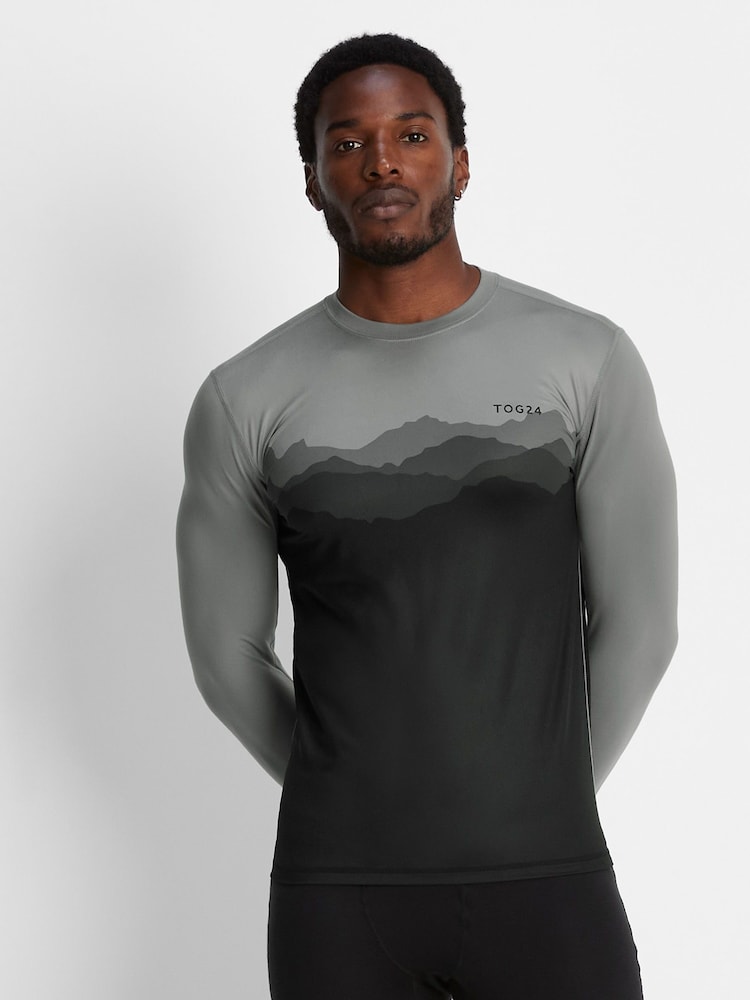 Tog 24 Charcoal Grey Snowdon Thermal Saga T-Shirt - Image 4 of 8