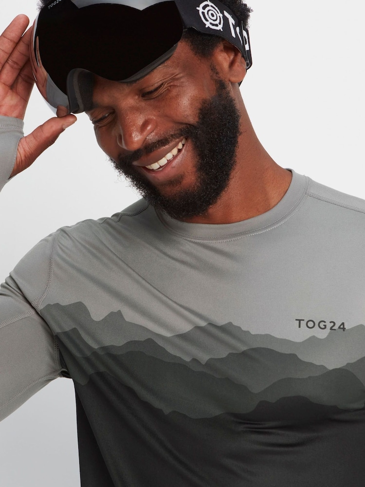Tog 24 Charcoal Grey Snowdon Thermal Saga T-Shirt - Image 6 of 8