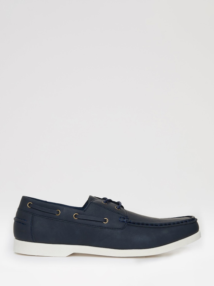 Threadbare Faux suède Chaussures bateau - Image 1 sur 4