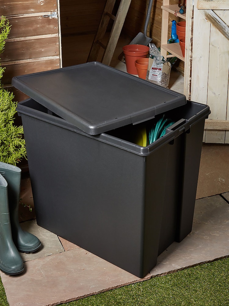 Wham Black 154L Plastic Storage Box and Lid - Image 2 of 5