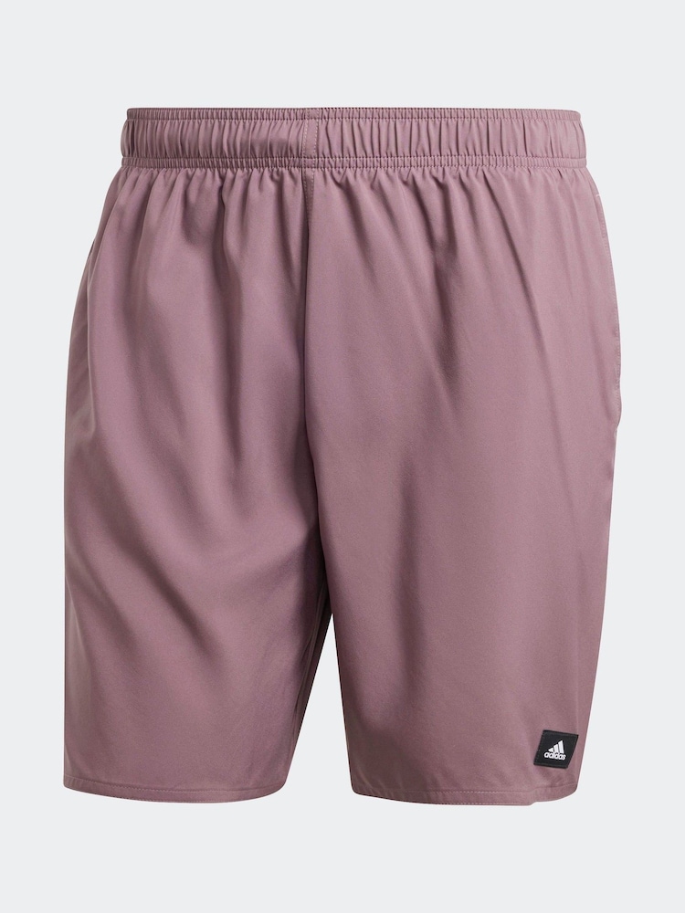 Lila - Adidas Solid CLX klassiska simshorts - Bild 6 av 6