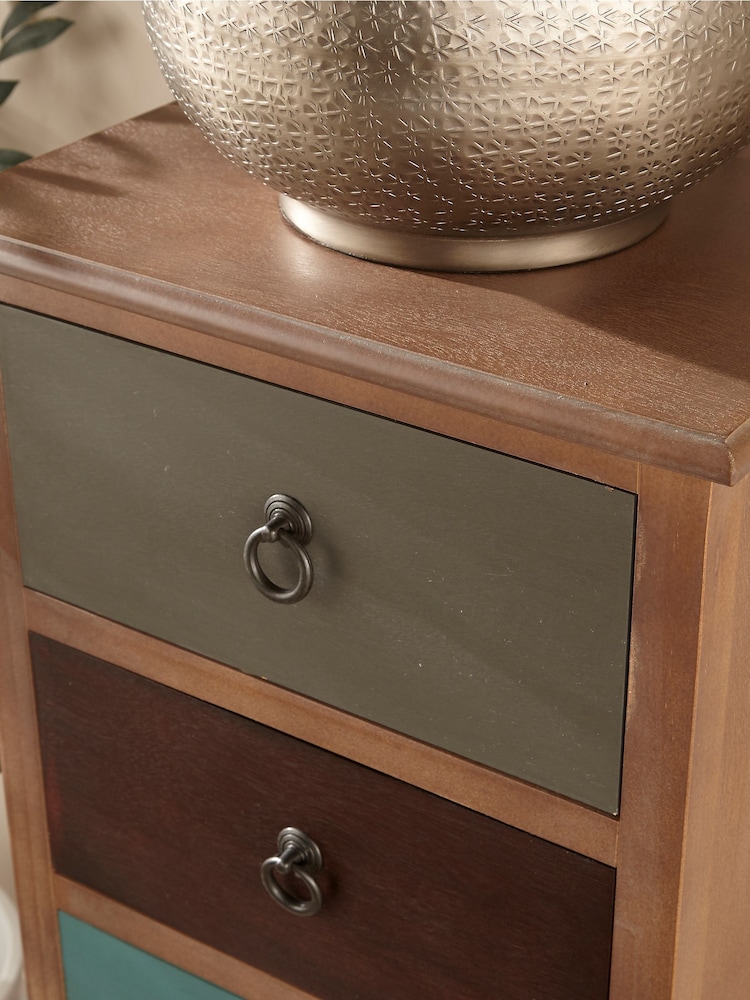 Pacific Multi Pine Wood 5 Drawer Chest - Image 2 of 4