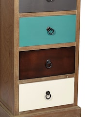 Pacific Multi Pine Wood 5 Drawer Chest - Image 4 of 4