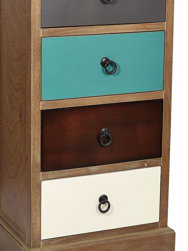 Pacific Multi Pine Wood 5 Drawer Chest - Image 4 of 4