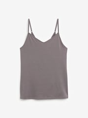 Grey V-Neck Thin Strap Vest - Image 5 of 6