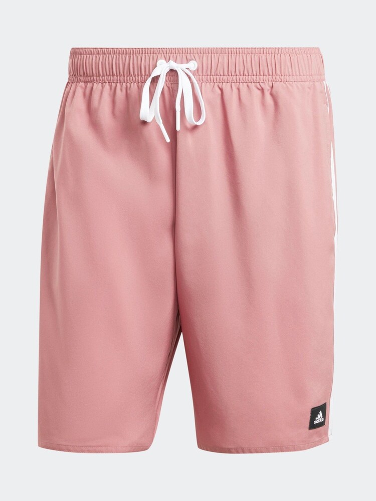 adidas Red Adicolor Essentials Solid Swim Shorts - Image 6 of 6