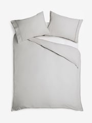 Juego de funda de edredón y funda de almohada de lujo de satén de 100% algodón con trama de 600 hilos de Collection Luxe - Imagen 4 de 4