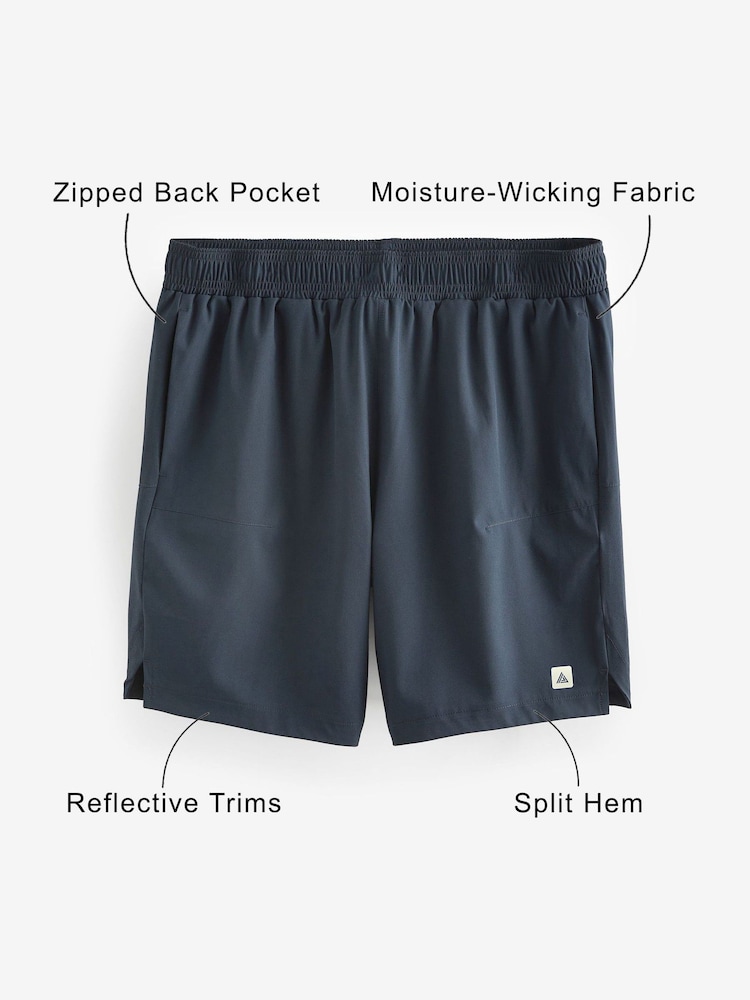 Navy Blue 7 Inch Active Gym Sports Shorts - Image 13 of 13 Navy Blue 7 Inch Active Gym Sports Shorts - Image 13 of 13