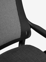Simple Contemporary Charcoal Grey Selby Office Desk Chair With Black Base - Image 6 of 6