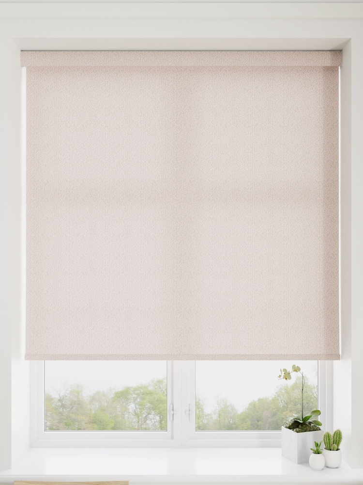 Heather Pink Squiggle Made To Measure Roller Blind - Image 1 of 5