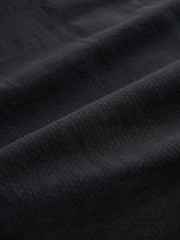 Black Textured Linen Blend Shirt - Image 6 of 7