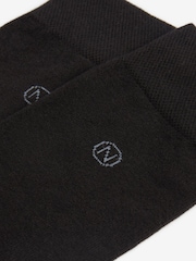 Black 5 Pack Cushioned Sole Comfort Socks - Image 4 of 4